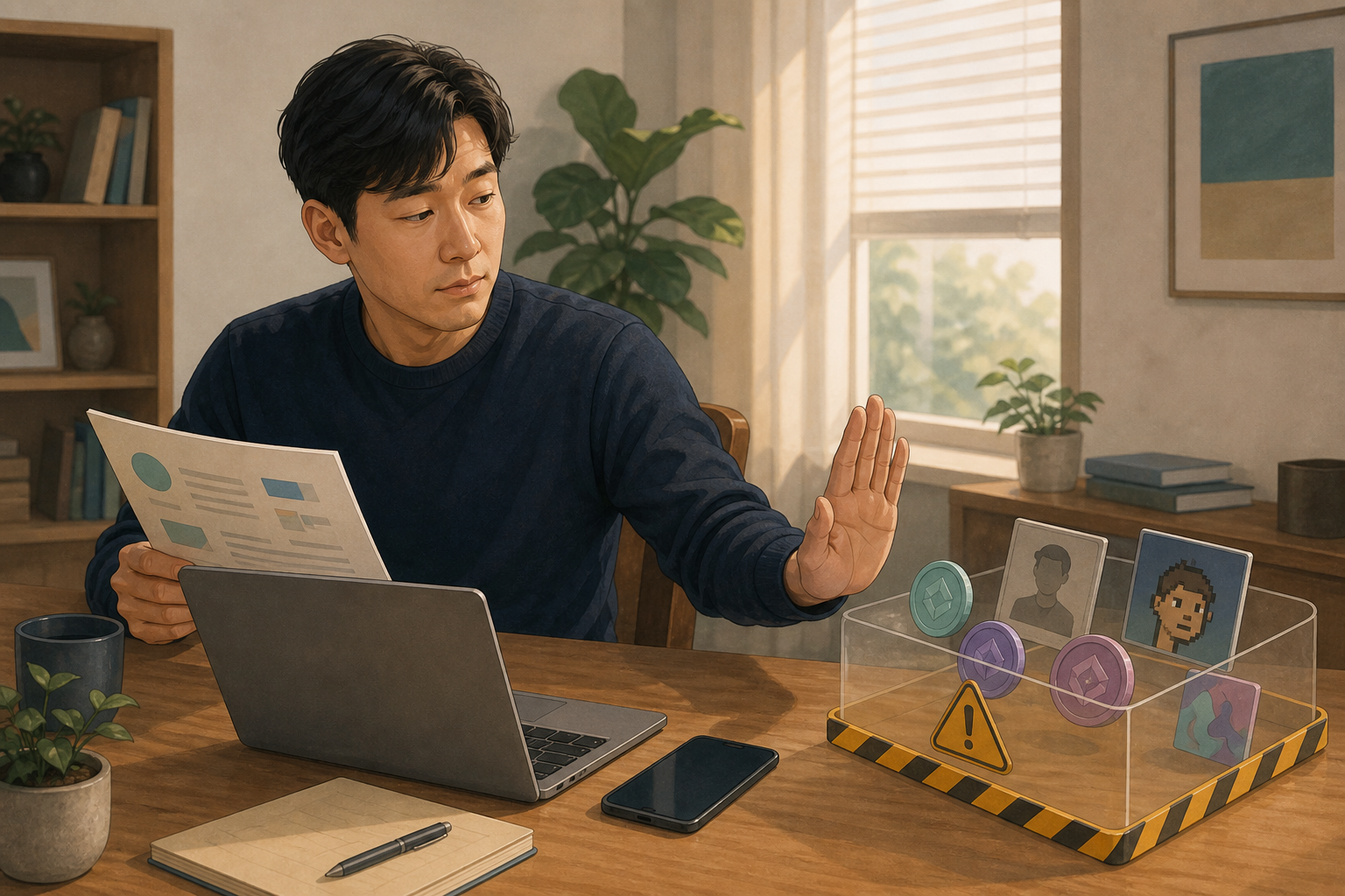 낯선 토큰과 NFT를 건드리지 않고 별도 자료로 확인하는 사용자